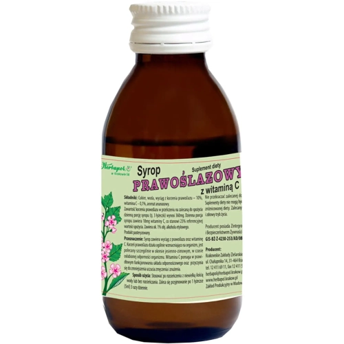 Syrop prawoślazowy z witamina C 100ml - Herbapol