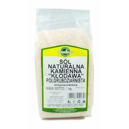 Sól naturalna kłodawska półgruboziarnista 1kg