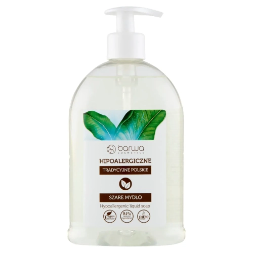 Szare mydło hipoalergiczne 500ml - BARWA