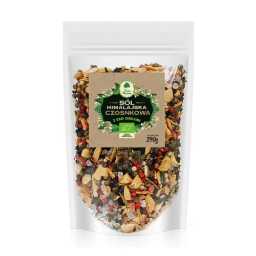Sól himalajska Eko czosnkowa 290g - Dary Natury