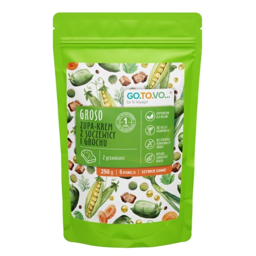 GROSO zupa krem z soczewicy i grochu 250g