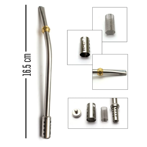 Bombilla MATE potrójne filtrowanie 16,5cm