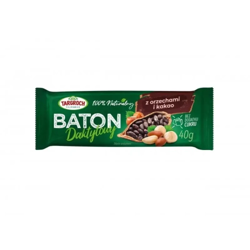 Baton daktylowy z orzechami i kakao 40g