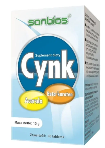 Cynk 30tab - SANBIOS