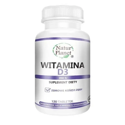 Witamina D3 120tab - Natur Planet