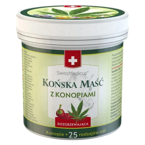 Końska maść rozgrzewająca z KONOPIAMI 250 ml