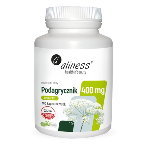Podagrycznik ekstrakt 10:1 400mg 100kap Vege - ALINESS