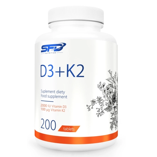 Witamina D3+K2 200tabl - SFD