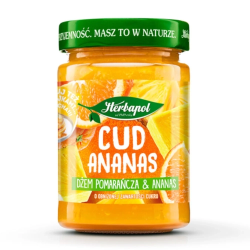Dżem Cud Ananas - Pomarańcza i Ananas 280g