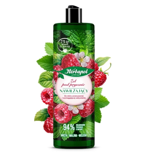 Nawilżający Żel pod prysznic malina-mięta 400ml