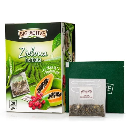 Herbata Zielona z papają i jagodami goji 1,7g x 20 szt.