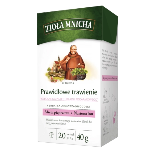 Zioła Mnicha herbatka na Trawienie 2g x 20 szt.