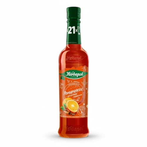 Syrop POMARAŃCZA z goździkami i cynamonem suplement diety 420ml