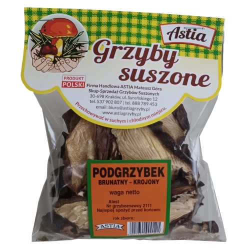 Podgrzybek Brunatny suszony krojony 40g