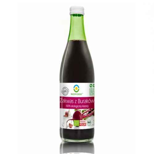 Zakwas z buraków 100% EKO kiszony 0,5 l