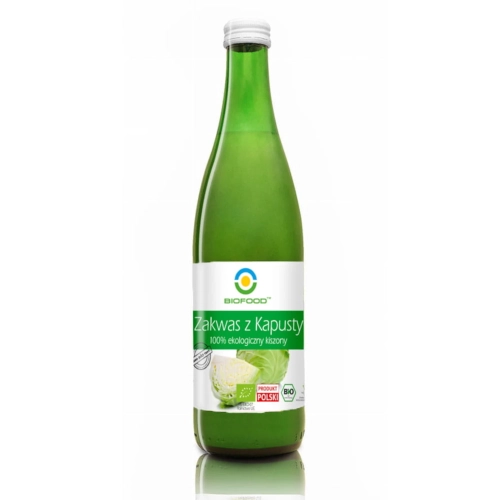 Zakwas z kapusty 100% EKO kiszony 0,5 l