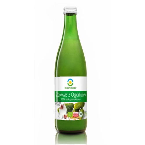 Zakwas z ogórków 100% EKO kiszony 0,5 l