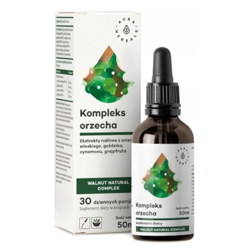 Orzech kompleks, Walnut Natural Complex, krople 50 ml