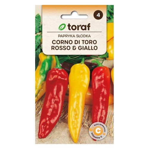 Papryka słodka CORNO DI TORO ROSSO & GIALLO 0,5g