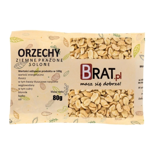 Orzechy ziemne prażone solone 80g