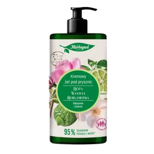 Żel pod prysznic kremowy róża-wanilia-bergamotka 740ml