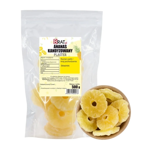 Ananas kandyzowany plaster 500g