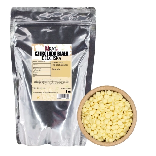 Czekolada biała Belgijska 1kg