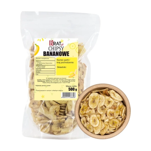Chipsy bananowe 500g
