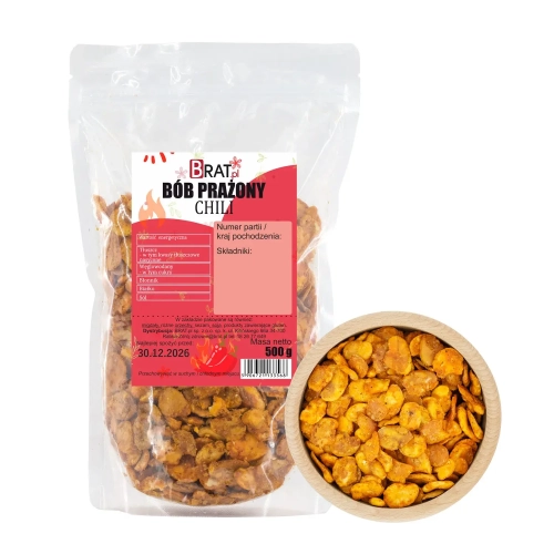 Bób prażony chili 500g