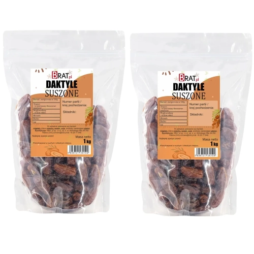 Daktyle suszone zestaw 2 x 1kg