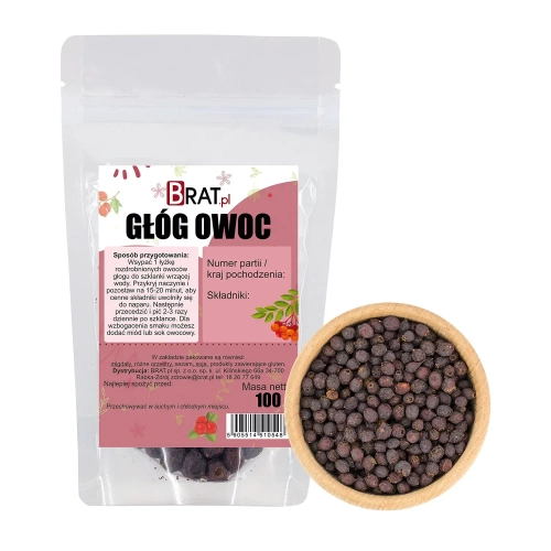 Głóg owoc 100g
