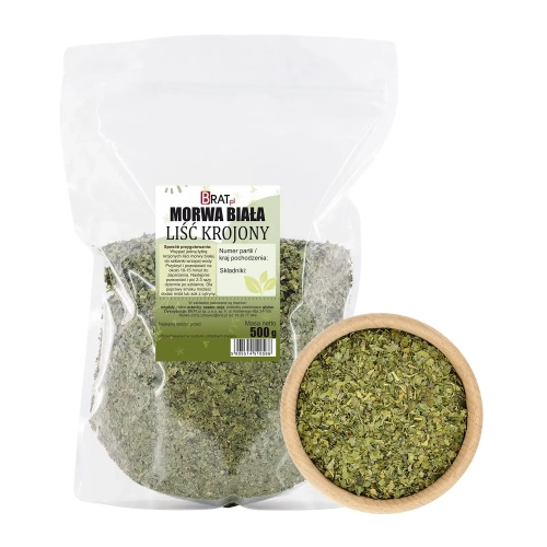Morwa biała - liść krojony 500g