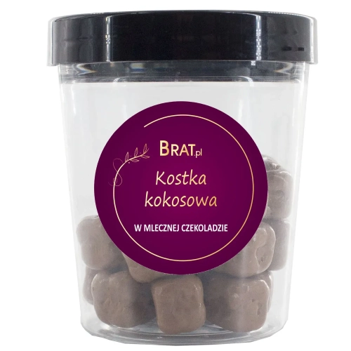 Kostka kokosowa w mlecznej czekoladzie 80g