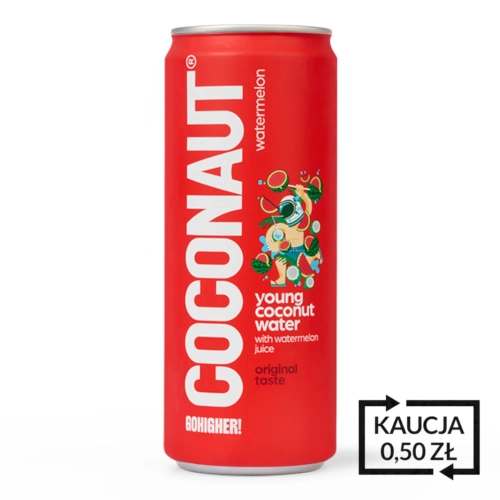 Woda kokosowa z młodego kokosa z sokiem arbuzowym 320ml