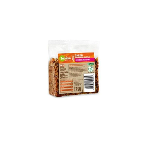 Chleb z pełnego ziarna z chia 250g BEZGLUTENOWY