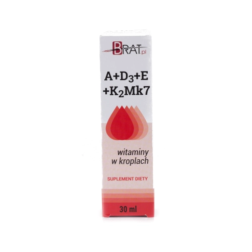 Witamina A+D3+E+K2mk7 krople 30ml - Brat.pl