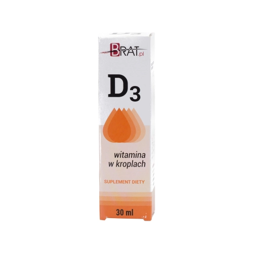 Witamina D3 krople 30ml - Brat.pl