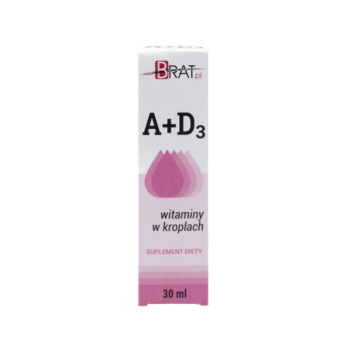 Witamina A+D3 krople 30ml - Brat.pl