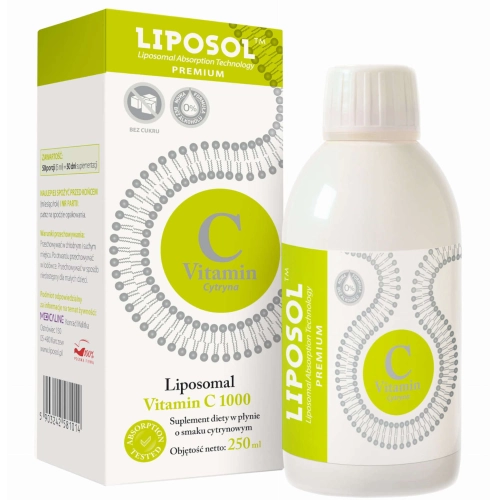LIPOSOL Liposomalna Witamina C cytrynowa 250ml