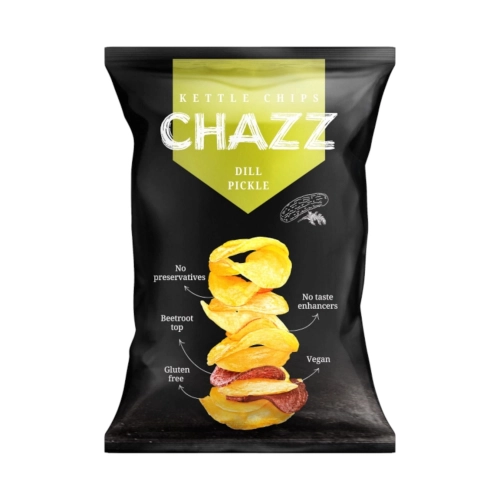 Chipsy ziemniaczane z burakiem-ogórek kiszony 90g