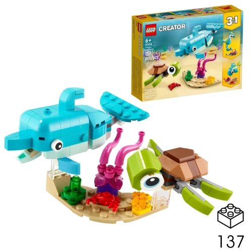 LEGO CREATOR Delfin i żółw 31128