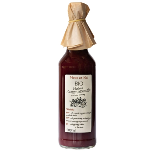 Mus malinowo-porzeczkowy BIO 500ml