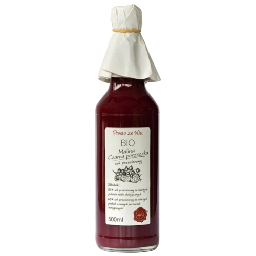 Mus malinowo-porzeczkowy BIO bez cukru 500ml