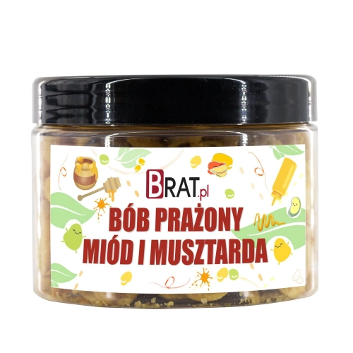 Bób prażony miód i musztarda TWIST 150g
