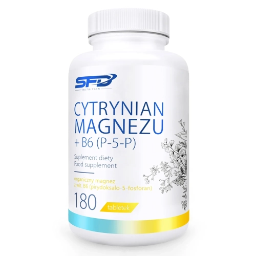 Cytrynian Magnezu + B6 (P-5-P) 180tab - SFD