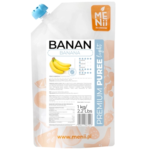 Premium Puree LIGHT Banan 1kg.webp