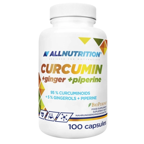 Allnutrition Curcumin + Ginger + Piperine 100kap.webp