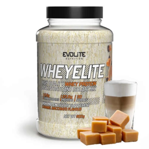Evolite WheyElite 900g Caramel Macchiato Label.webp