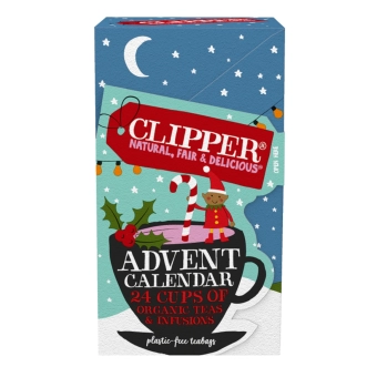 Kalendarz Adwentowy herbaty i herbatki 24szt 49g Clipper 1.webp