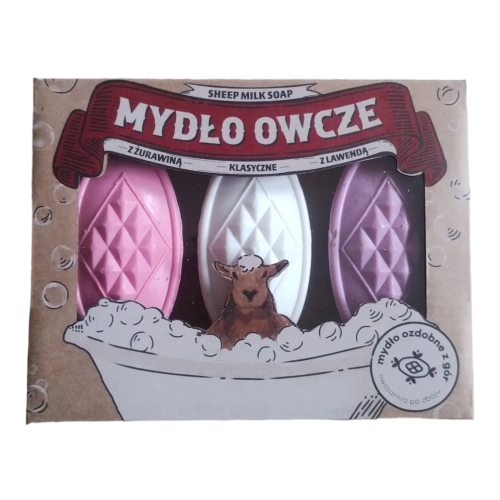 Mydło owcze ozdobne zestaw w pudełku 3x40g.webp